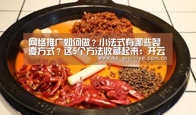 网络推广如何做?小法式有哪些裂变方式?这5个方法收藏起来:开云比分(图1) KAIYUN首页